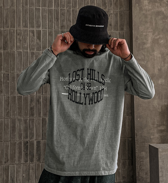 (XL-6XL)<BR>티반다르 pigment a long-sleeved t-shirt