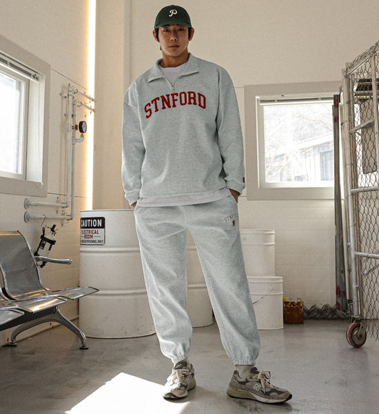 (XL-6XL)<BR>카라디아 와플아노락+아치포드 와플밴딩조거팬츠 <br><font color="#098a09"><B>Select length 하(Basic,Long+8cm)</B></font>