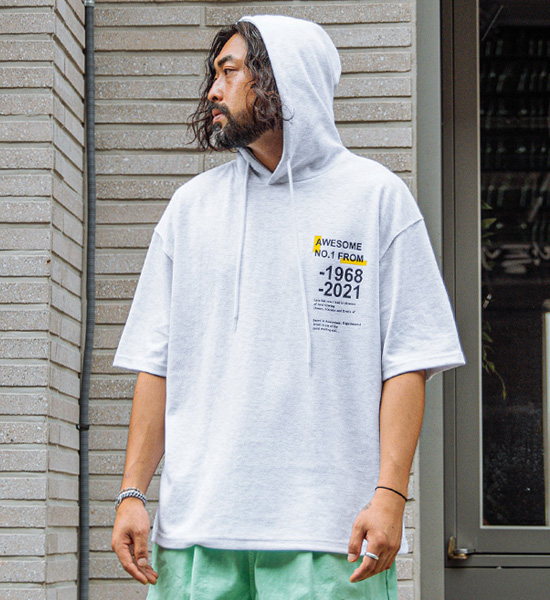 (XL~6XL)<br>어썸프롬 1968 short-sleeved hoodie