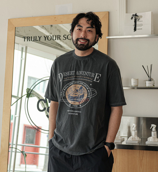 (2XL-4XL)<BR>시플리 pigment Short T shirts