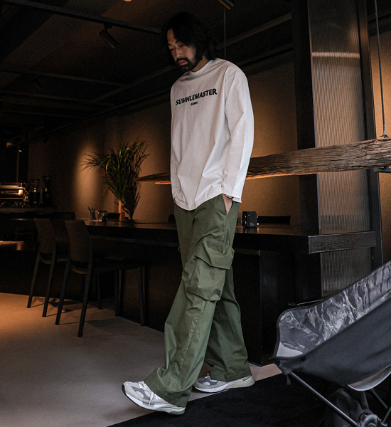 (XL-6XL)<BR>부라토키 wide fit cargo-banding pants