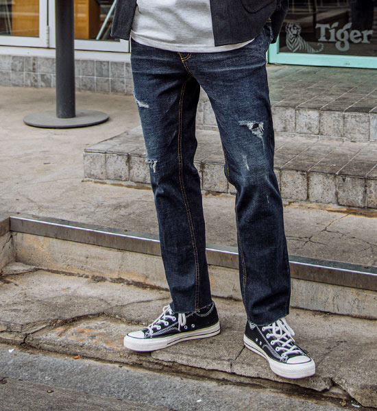 (M-5XL)<BR>일단은 그렇게 denim pants <br><font color="#098a09"><B>Select length (Basic,Long+10cm)</B></font>