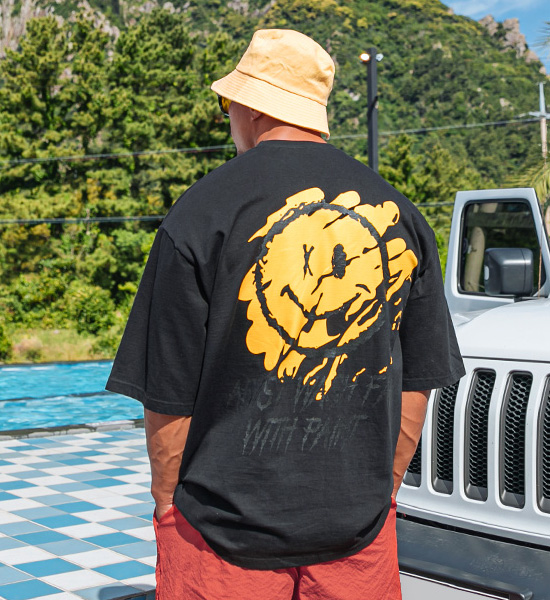 (XL~6XL)<br>페인팅스마일 Short T shirts