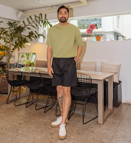 (L-5XL)<br>헤이미쉬 short-sleeved knitwear