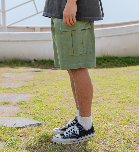 (L-4XL)<br>마스느 Cargo Banding Shorts