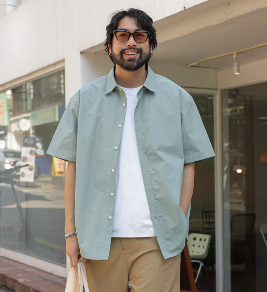 (L-5XL)<BR>파사비 short-sleeved shirt 614