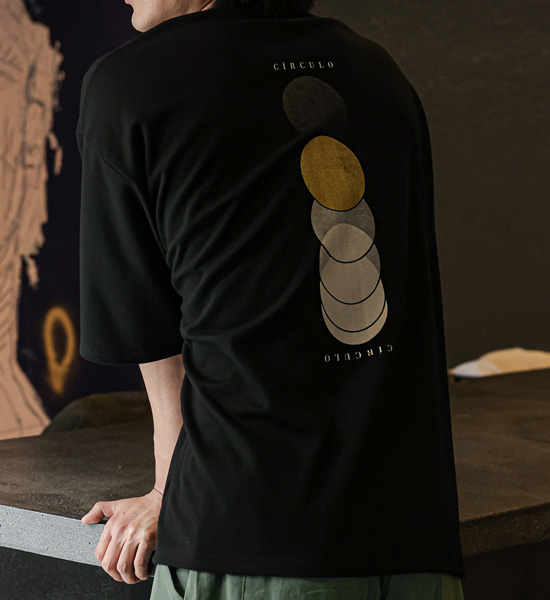 (XL-6XL)<BR>투톤써클로 Short T shirts