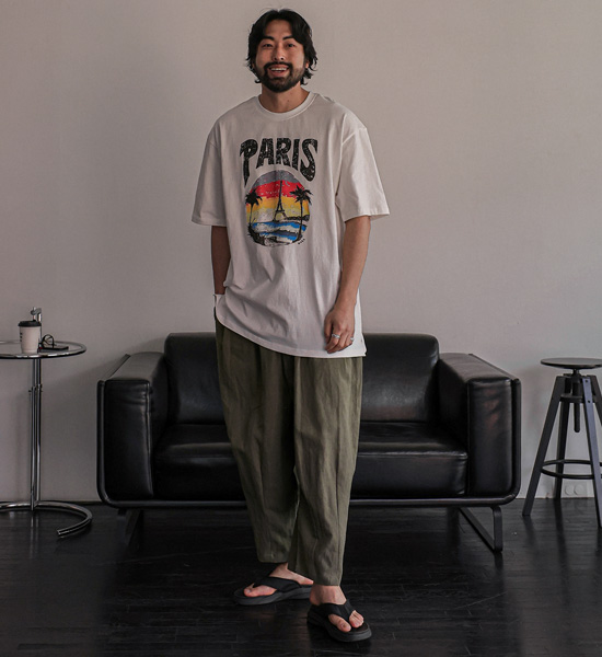 (L-5XL)<BR>파리스비치 Short T shirts