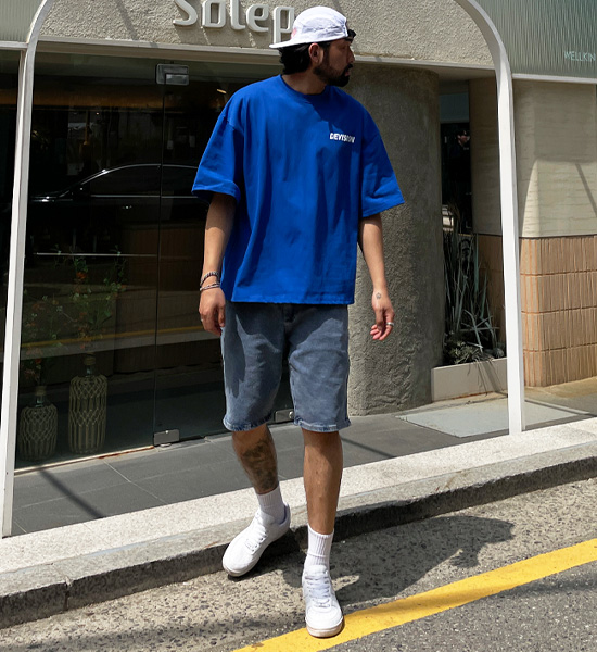 (M-4XL)<BR>고하타 denim banding shorts 670