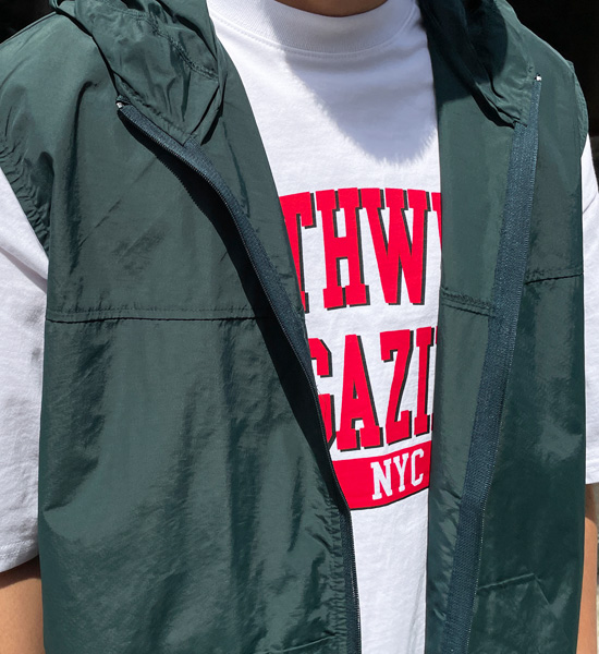 (L-4XL)<BR>사그란 Hooded Vest