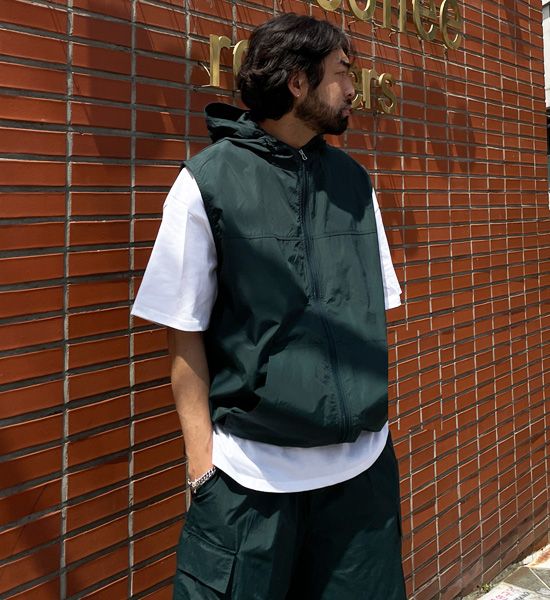 (L-4XL)<BR>사그란 Hooded Vest+다블라 cargo banding shorts