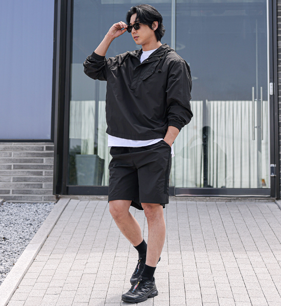 (L-4XL)<br>람퍼 nylon Banding Shorts