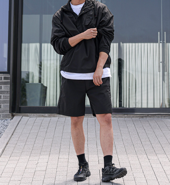 (L-5XL)<br>티카스 nylon Hood anorak+람퍼 nylon Banding Shorts
