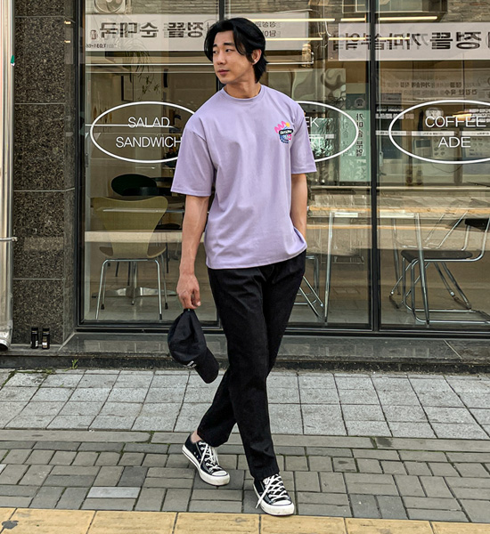 (L-4XL)<BR>하팅 Slim Fit linen banding pants