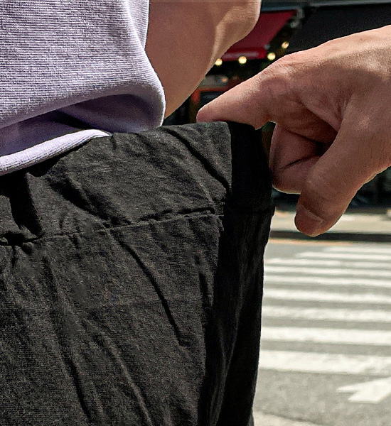(L-4XL)<BR>하팅 Slim Fit linen banding pants