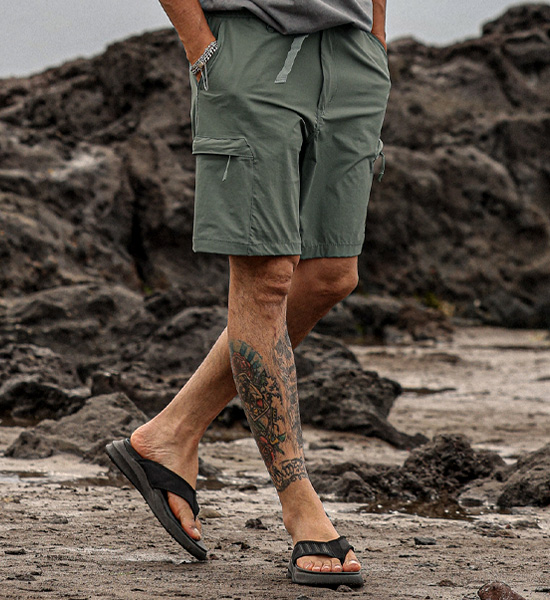 (L-4XL)<br>머플스 cargo banding shorts