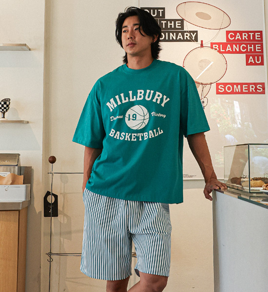 (XL-5XL)<BR>밀버리 Short T shirts