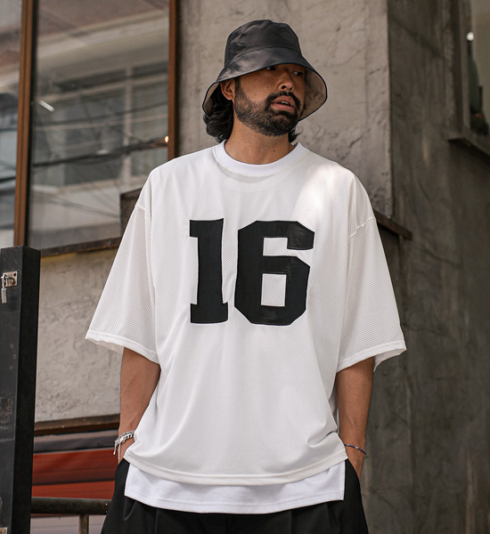 (XL-4XL)<br>카리얼 mesh short-sleeved T-shirt