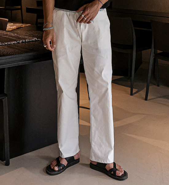 (M-4XL)<br>카트포 standard fit banding cotton pants H40094