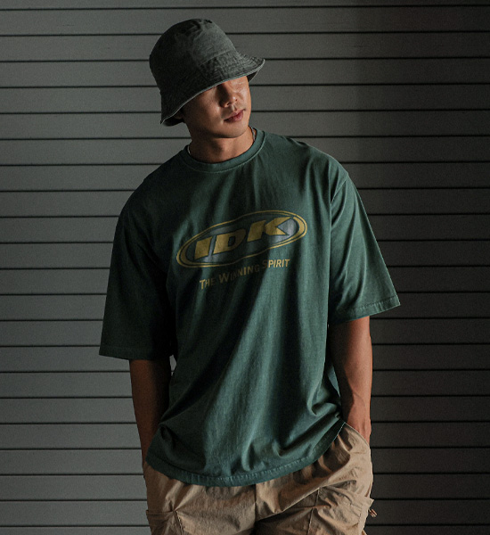 (XL-6XL)<BR>디아파스 pigment Short T shirts