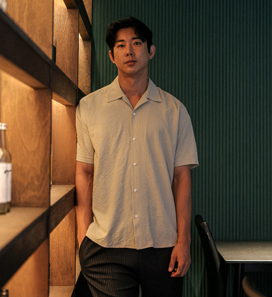(XL-4XL)<br>포스클 시어서커 short-sleeved shirt