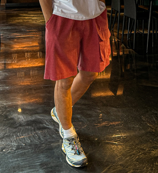 (XL-4XL)<BR>보츠바타 pigment Banding Shorts