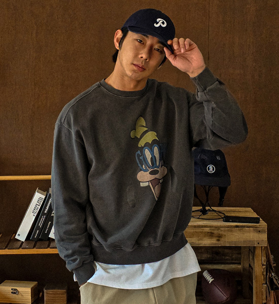 (XL-6XL)<BR>가르나트 pigment man-to-man T