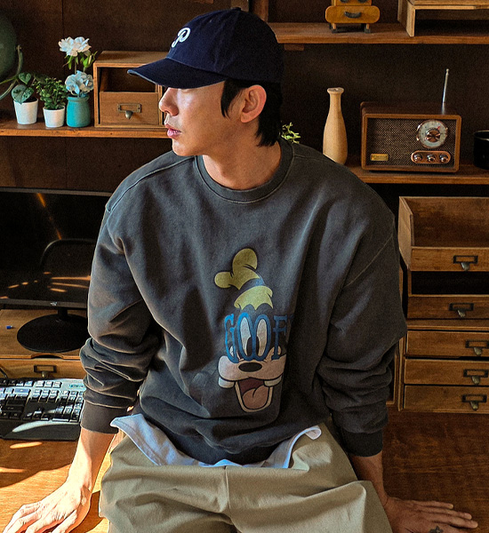 (XL-6XL)<BR>가르나트 pigment man-to-man T