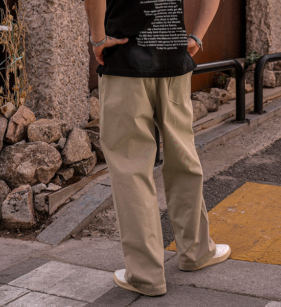 (M-4XL)<BR>아타라나 Semi-wide fit banding pants