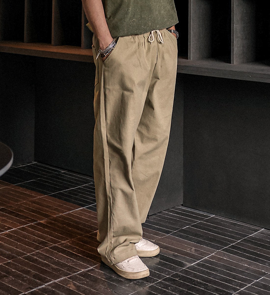 (M-4XL)<BR>아타라나 Semi-wide fit banding pants