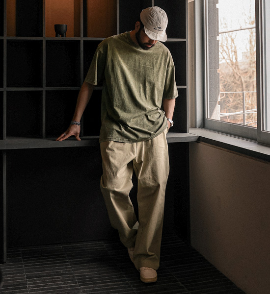 (M-4XL)<BR>아타라나 Semi-wide fit banding pants