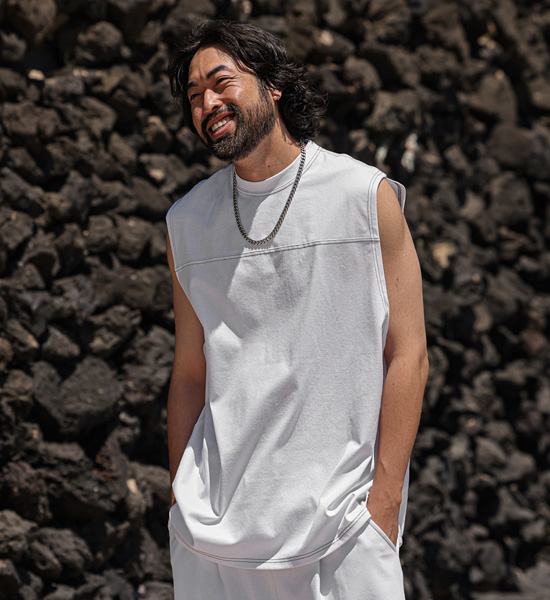 (XL-6XL)<BR>손크드 Sleeveless shirts