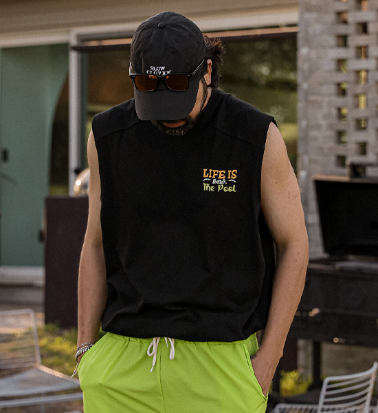 (XL-6XL)<BR>머드랄라 Sleeveless shirts