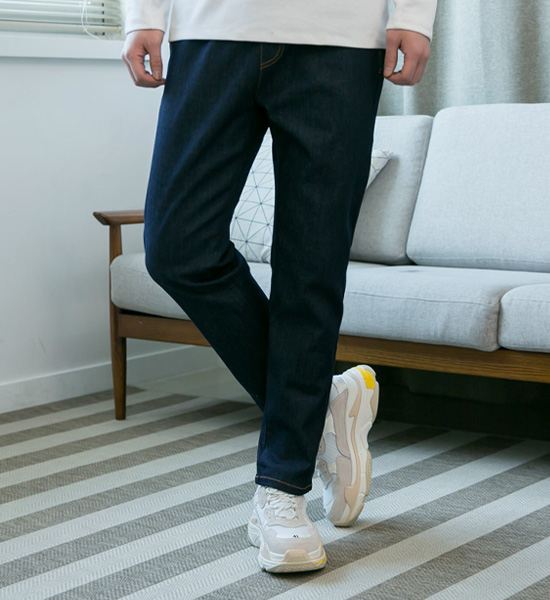 (M-5XL)<BR>독점 Banding non-wash denim pants <br><font color=