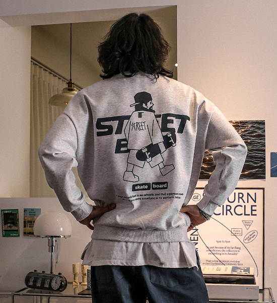 (XL-6XL)<BR>스트릿보이 man-to-man T