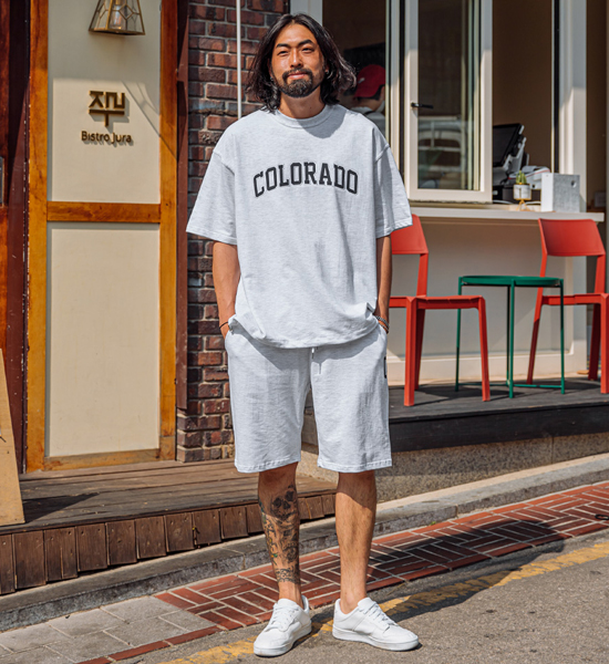 (XL-6XL)<BR>차틴 콜로라도 Short T shirts+틸던 콜로라도 Banding Shorts