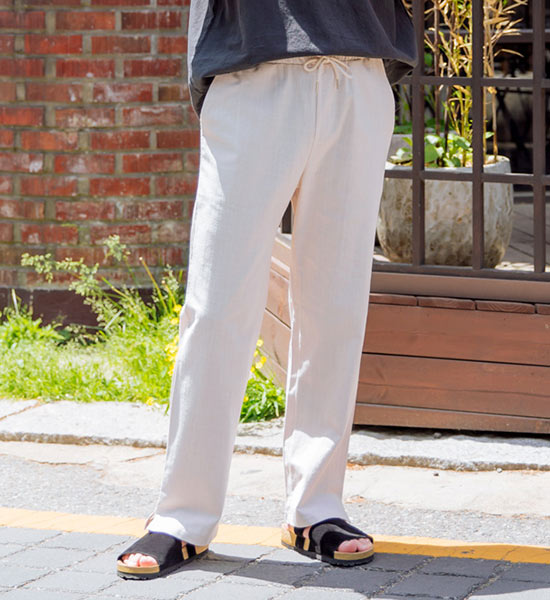 (2XL-4XL)<BR>뜨랏 wide banding pants