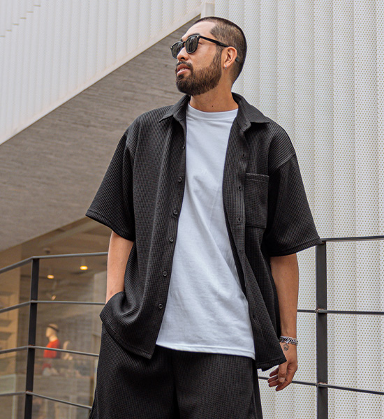 (XL-4XL)<br>크로플 short-sleeved shirt