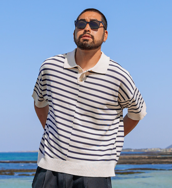 (3XL-6XL)<br>딕비 short-sleeved collar T-shirt