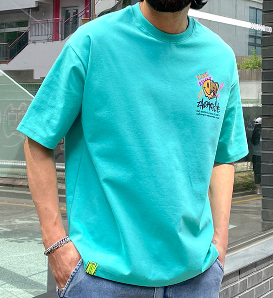 (L-5XL)<BR>레이베어 Short T shirts