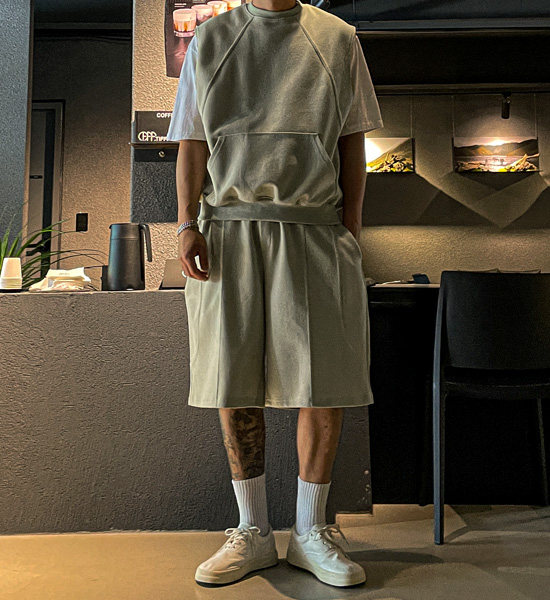 (XL-6XL)<BR>크몽 Vest+로야니 Banding Shorts