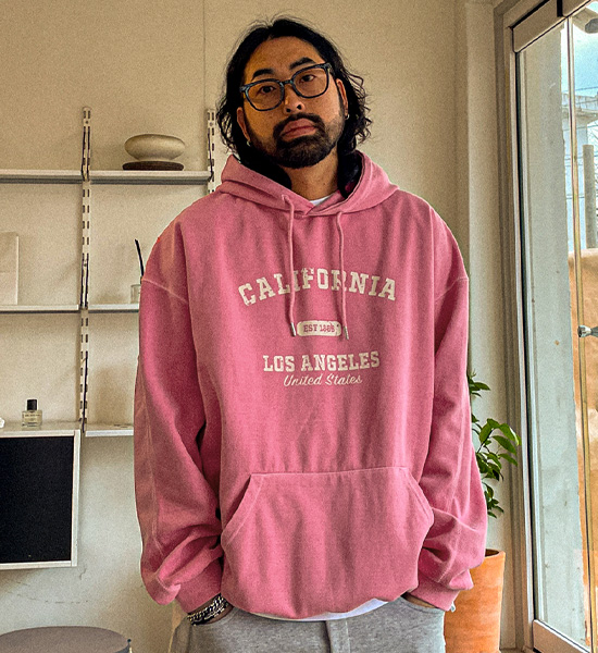 (M-5XL)<BR>트리펀 pigment Hoodie
