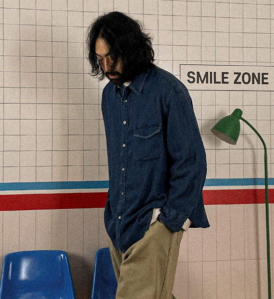 트라스코 denim shirt 8805