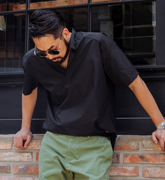 (L~5XL)<br>마르크스 Tunic short-sleeved shirt