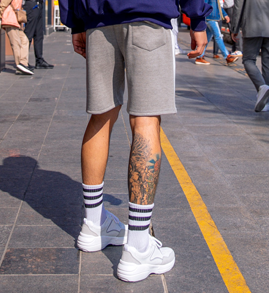(L-5XL)<BR>펠헴 Training half pants