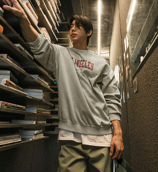 (M-5XL)<br>위트모 pigment man-to-man T