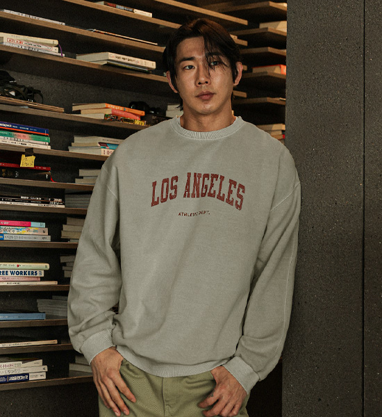 (M-5XL)<br>위트모 pigment man-to-man T