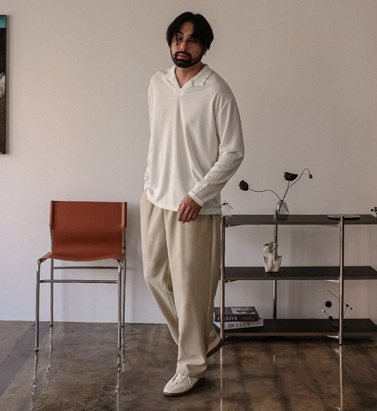 (L-5XL)<BR>고린드로 standard fit Banding Slacks 66