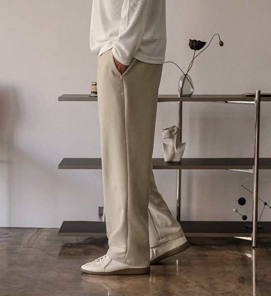 (L-5XL)<BR>고린드로 standard fit Banding Slacks 66