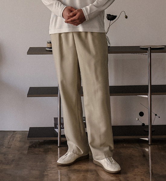 (L-5XL)<BR>고린드로 standard fit Banding Slacks 66